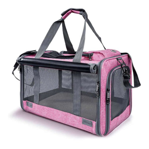 Soft-Sided Pet Carrier Bag – Lightweight, Portable Travel Crate for Small Dogs; Cat, Dog Carrier bag - Imagen 7