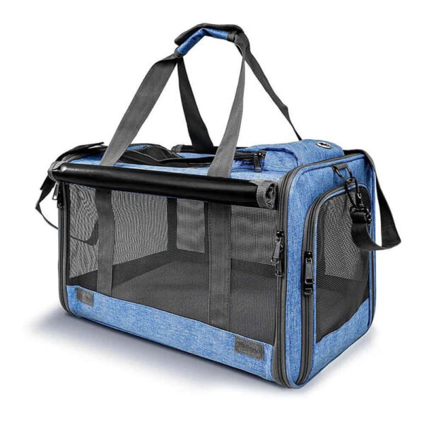 Soft-Sided Pet Carrier Bag – Lightweight, Portable Travel Crate for Small Dogs; Cat, Dog Carrier bag - Imagen 8