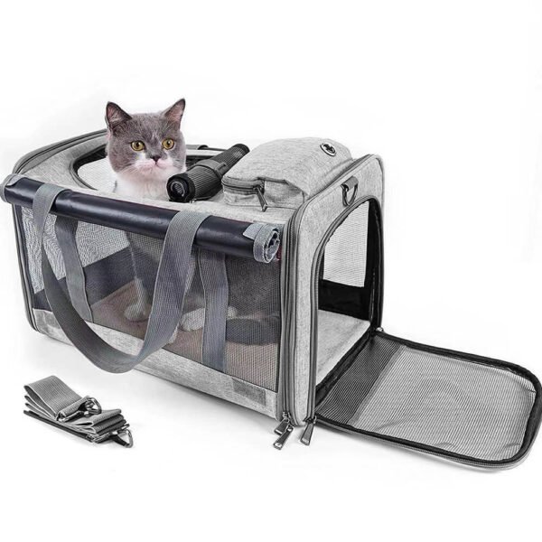 Bolso de transporte para mascotas, ligero y portátil, para perros pequeños; bolso de transporte para gatos y perros